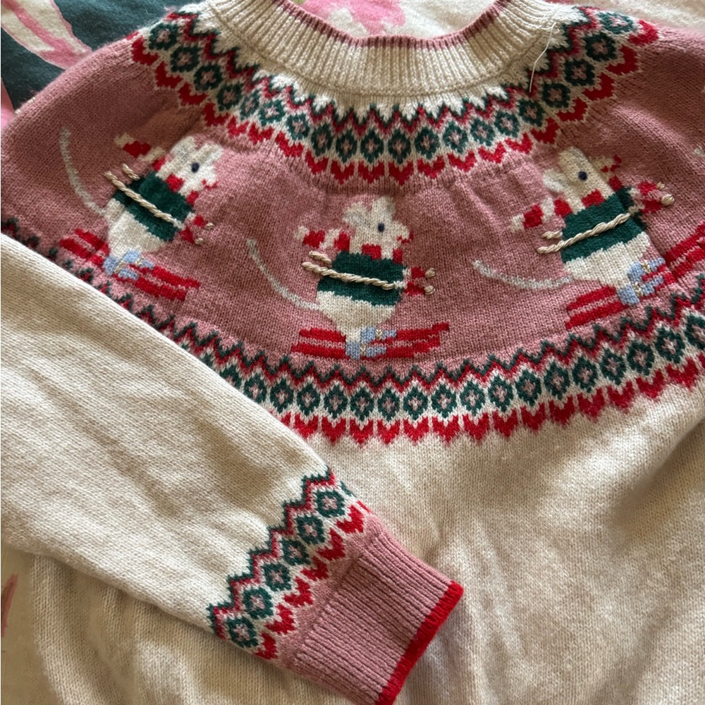Mini Boden mouse ski sweater like new!